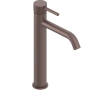 Brushed Bronze Tall Basin Mixer Tap – Round Minimalist Design