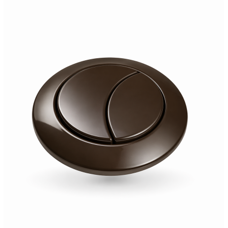 Brushed Bronze Cistern Flush Button 38mm – Round Dual Flush