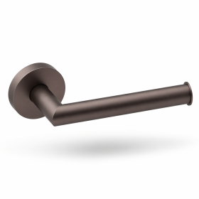 Brushed Bronze Toilet Roll Holder – Round Wall Mounted Design