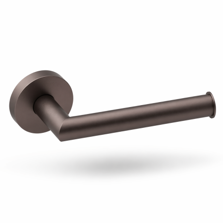 Brushed Bronze Toilet Roll Holder – Round Wall Mounted Design