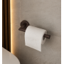 Brushed Bronze Toilet Roll Holder – Round Wall Mounted Design