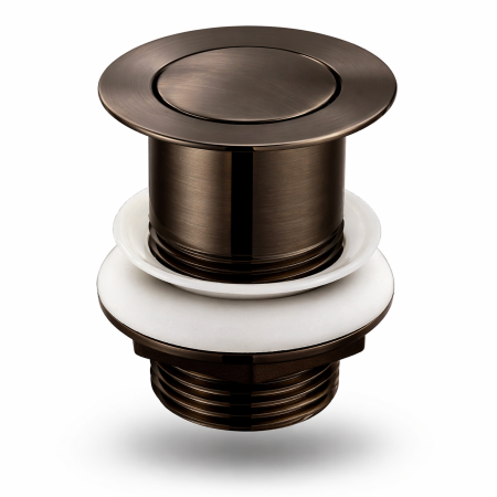 Brushed Bronze Click Clack Basin Waste – Unslotted