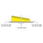 1mm Tile Levelling Spacer Clips – 250 PCS Standard Height Tile Leveling System for Wall & Floor Tiles