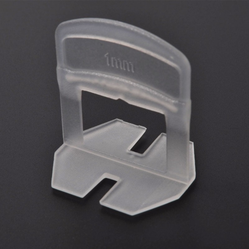 1mm Tile Levelling Spacer Clips – 250 PCS Standard Height Tile Leveling System for Wall & Floor Tiles