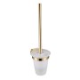Brushed Brass Toilet Brush Holder Solid Brass Contemporary Bathroom Accessory