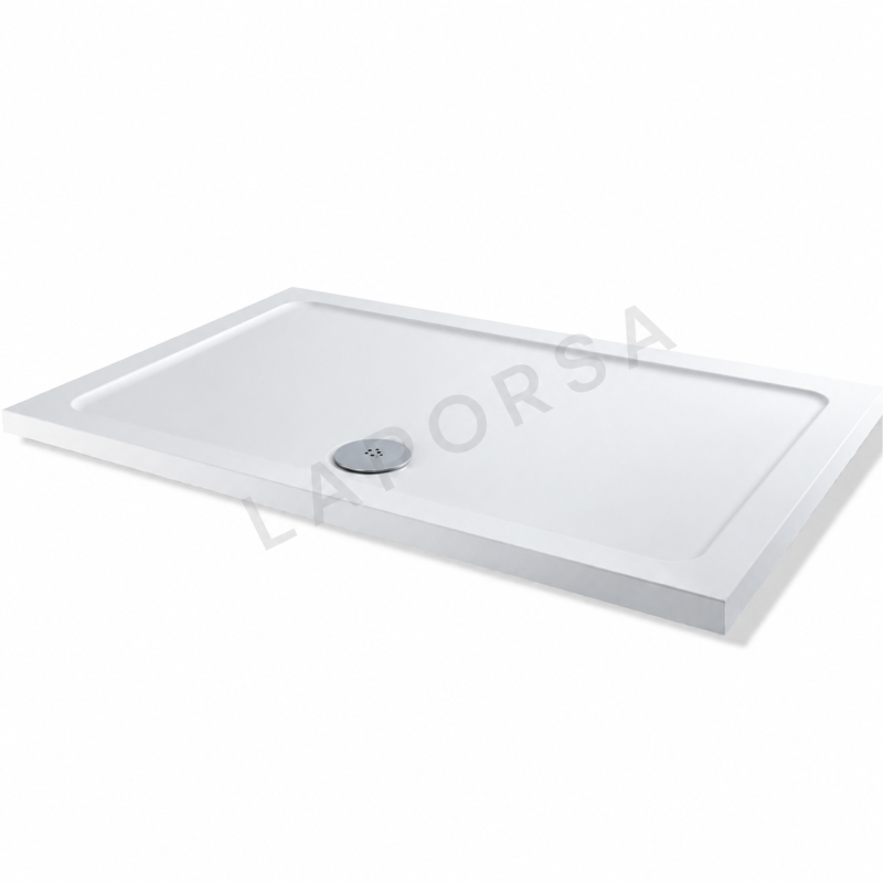 MX Trays Elements Low Profile 1600x800mm Rectangular Shower Tray White