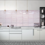 Drop Pink Gloss Ceramic Wall Tile 7.5x30cm Subway Tile