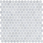 Carrara White Honed Marble Penny Mosaic Tile Sheet 266x285x10mm