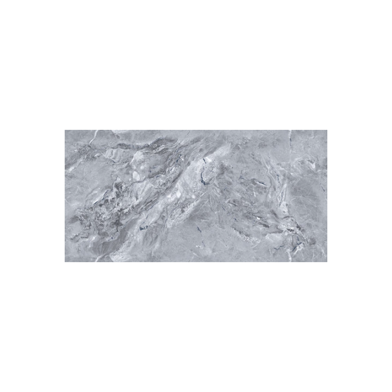 Silver Storm Grey Marble-Effect Porcelain Tile 60x120cm