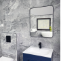 Silver Storm Grey Marble-Effect Porcelain Tile 60x120cm