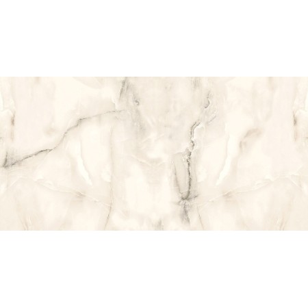 Alfa White Marble-Effect Full-Lappato Porcelain Tile 60x120cm