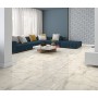 Alfa White Marble-Effect Full-Lappato Porcelain Tile 60x120cm