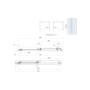 S6 Sliding Shower Door 1000mm – Chrome Frame Clear Glass