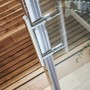 S6 Sliding Shower Door 1000mm – Chrome Frame Clear Glass