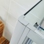 S6 Sliding Shower Door 1000mm – Chrome Frame Clear Glass