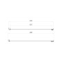S6 Side Panel 900mm – Chrome Frame Clear Glass