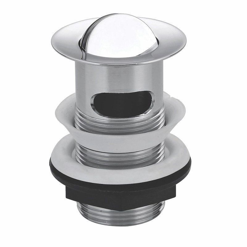 Swivel Top Slotted Basin Waste – Chrome Stainless Steel