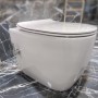 Creavit Free Back to Wall Combined Bidet Toilet with Hot & Cold Integrated Faucet & Soft Close Seat