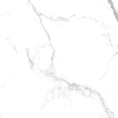 Statuario Pearl Gloss White Marble Effect Porcelain Tile 60x60cm