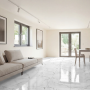 Statuario Pearl Gloss White Marble Effect Porcelain Tile 60x60cm