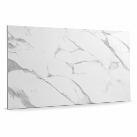 Celestial Veins Gloss White Marble Effect Porcelain Tile 60x120cm