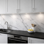 Celestial Veins Gloss White Marble Effect Porcelain Tile 60x120cm