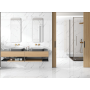 Celestial Veins Gloss White Marble Effect Porcelain Tile 60x120cm
