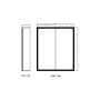 Mia LED Mirror Cabinet 600x700mm – Double Door Illuminated Bathroom Mirror Cabinet with Shaver Socket & Demister