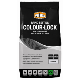 Palace Colour-Lock Grout –Raven– Wall & Floor Tile Grout - 3KG