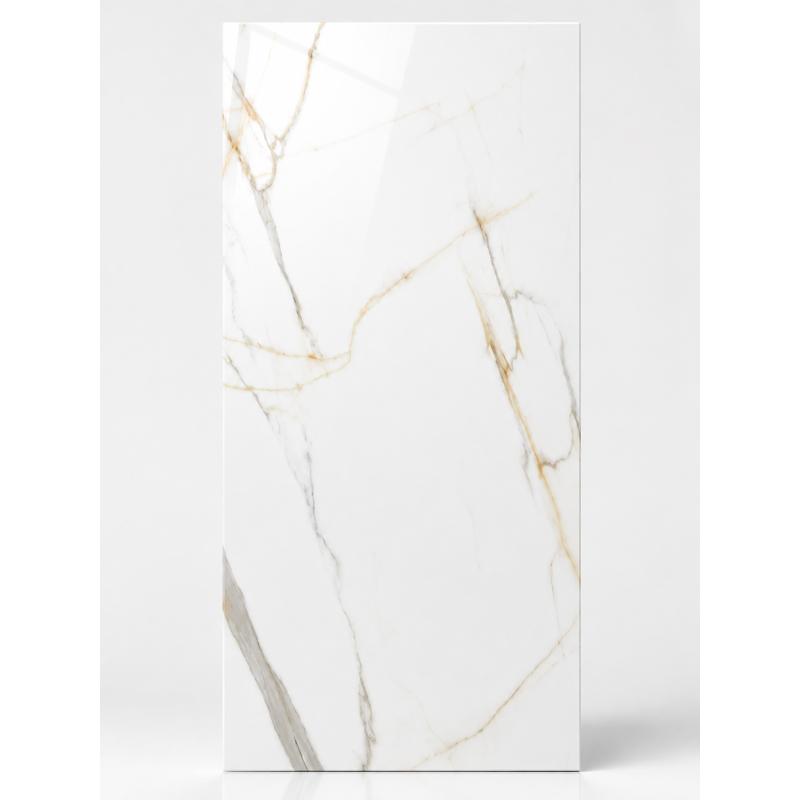 Splendor Gold Polished 60x120cm Marble Effect Porcelain Tile
