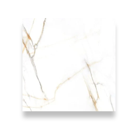 Splendor Gold Polished 60x60cm Marble Effect Porcelain Tile