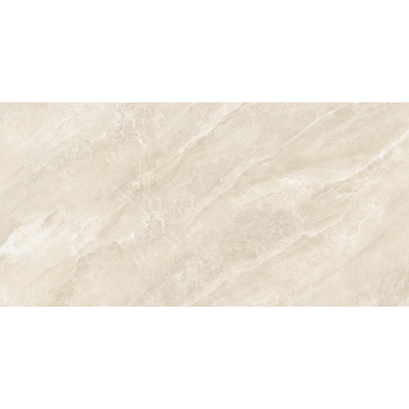 Cashmere Crema Marble Effect Gloss Porcelain Tile 60x120cm