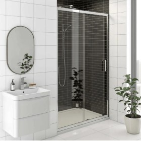 Kartell K-VIT KV8 1200mm Sliding Shower Door – Chrome
