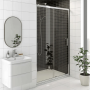 Kartell K-VIT KV8 1200mm Sliding Shower Door – Chrome