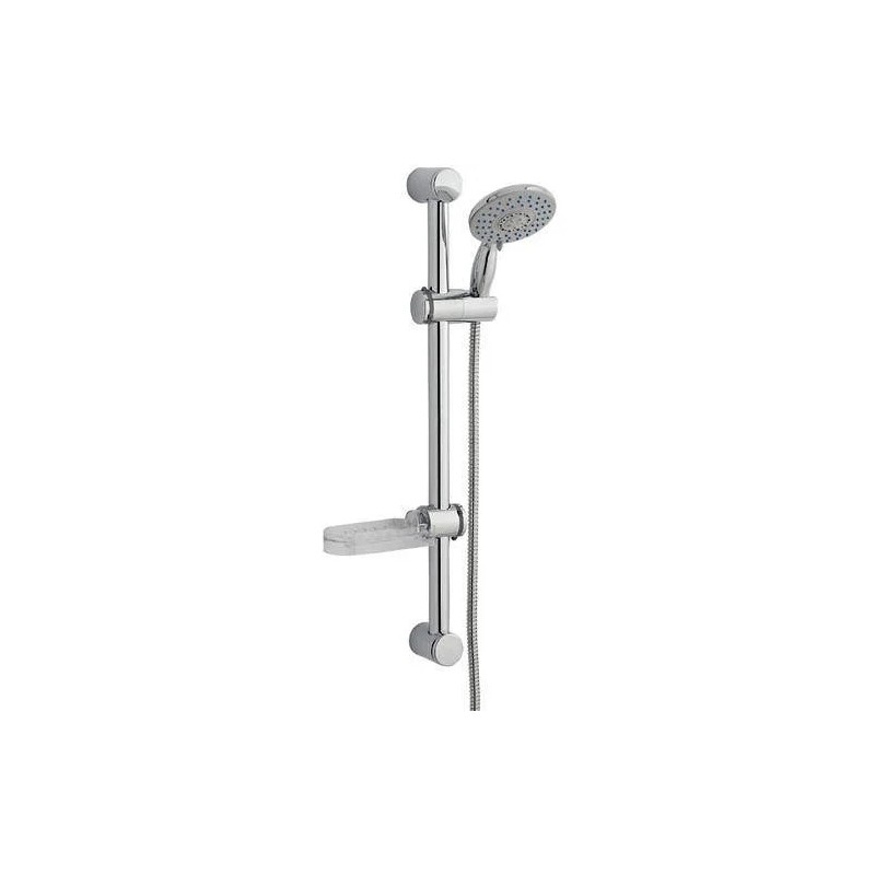 Kartell K-Vit Deluge Slide Rail Shower Kit with 6-Mode Handset – Chrome