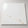Formidable Gold 60x60cm Gloss Porcelain Tile – White & Gold Marble Effect