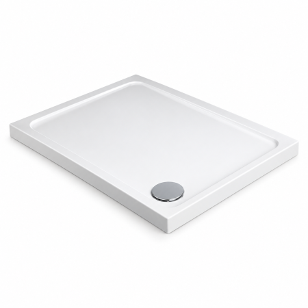 Swan Stony 1200 x 900mm white rectangular ABS stone resin shower tray