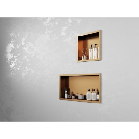 Brushed Bronze Shower Niche 600 x 300mm – TIS0380