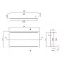 Brushed Bronze Shower Niche 600 x 300mm – TIS0380
