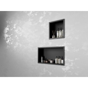 Black Shower Niche 600 x 300mm – TIS0374