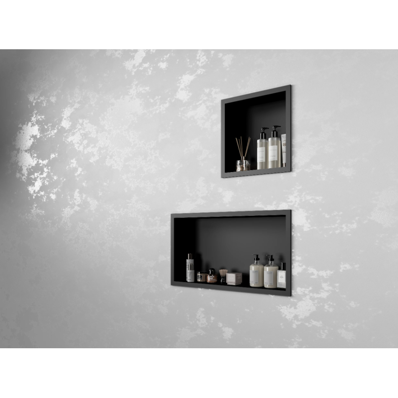 Black Shower Niche 600 x 300mm – TIS0374