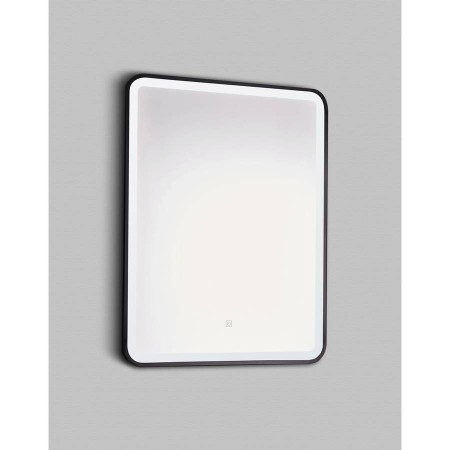 Nero 500x700mm black LED bathroom mirror with demister NE5070