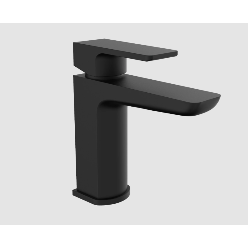 Kolt Matt Black Mono Basin Mixer Tap with Click Waste – TAP310KBL