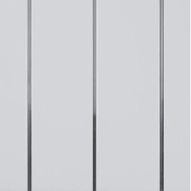 White & Silver Wall & Ceiling Cladding Panel 2700x250x8mm ( Pack of 6 )