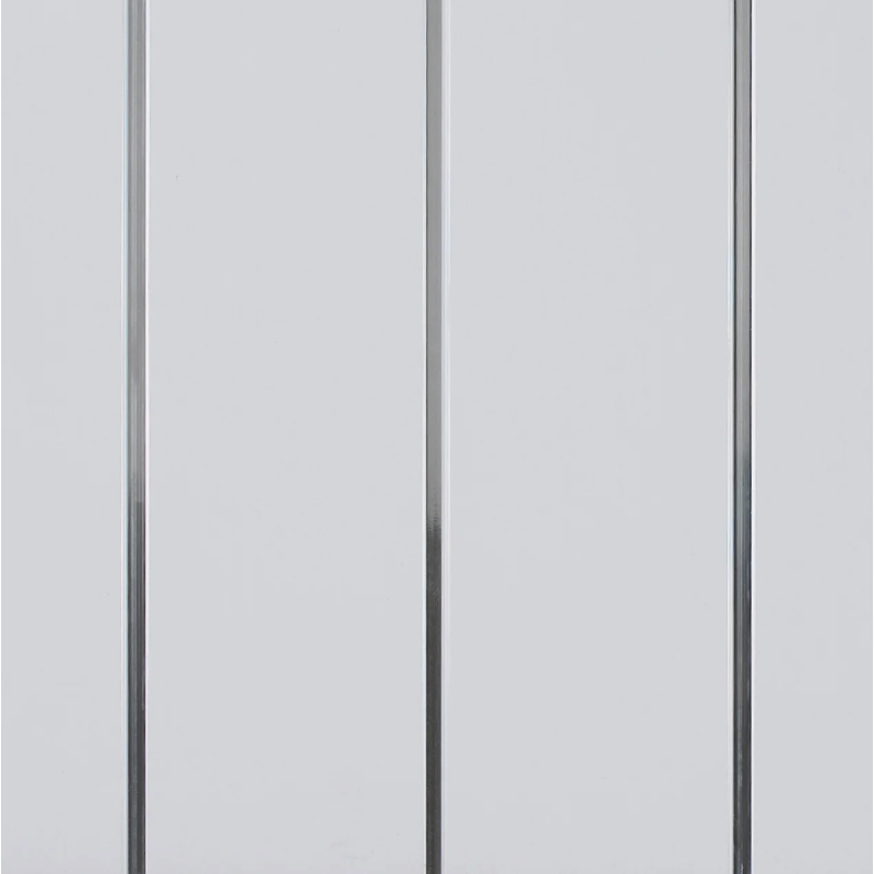 White & Silver Decorative Cladding Panel 2700x250x8mm