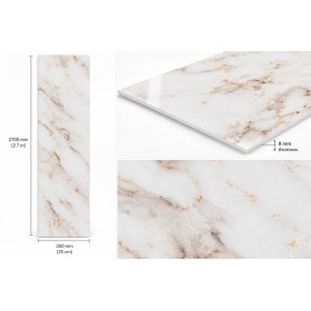 Kashmir Marble Effect Wall & Ceiling Cladding Panel 2.7mx25cm ( Pack of 6 )