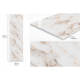 Kashmir Marble Effect Wall & Ceiling Cladding Panel 2.7mx25cm ( Pack of 6 )