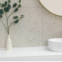 Rialto Grey 60x60cm Matt Terrazzo Effect Porcelain Tile
