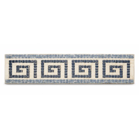 Blue Mosaic S Shape Design Border Tile 120x330mm