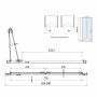 Walton 6mm Glass 900mm Bi-fold Shower Door - Chrome
